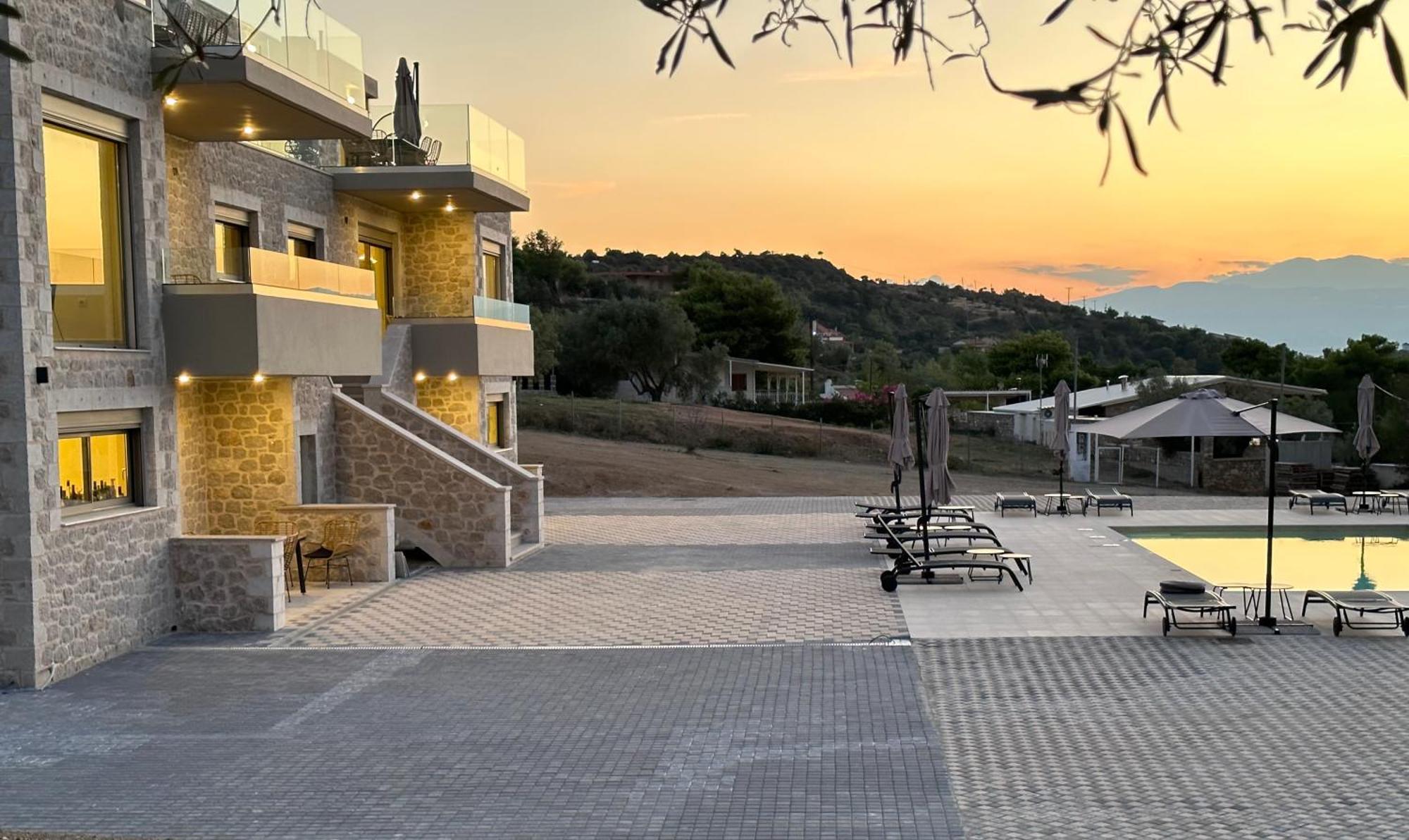 Topos Luxury Stay Heraion Lutráki Kültér fotó